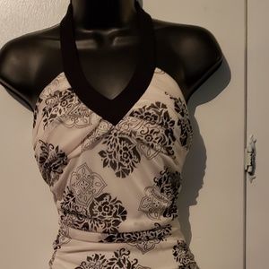 Trixxi halter tier ruffle dress.